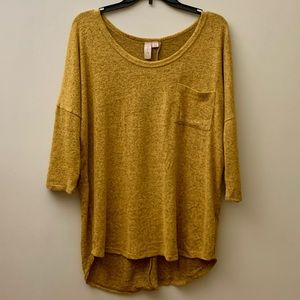 Misia Women’s Hi-Lo Tunic - Button Accents On Back - Super Soft Brushed Cotton